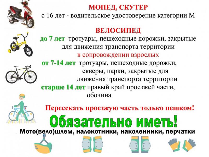Памятка "Правила безопасности на СИМ"